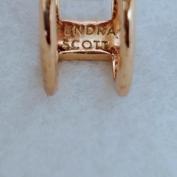 Kendra Scott Brown Rose Gold Tone Drusy Double Band Elyse Ring Size  7 - Picture 5 of 7
